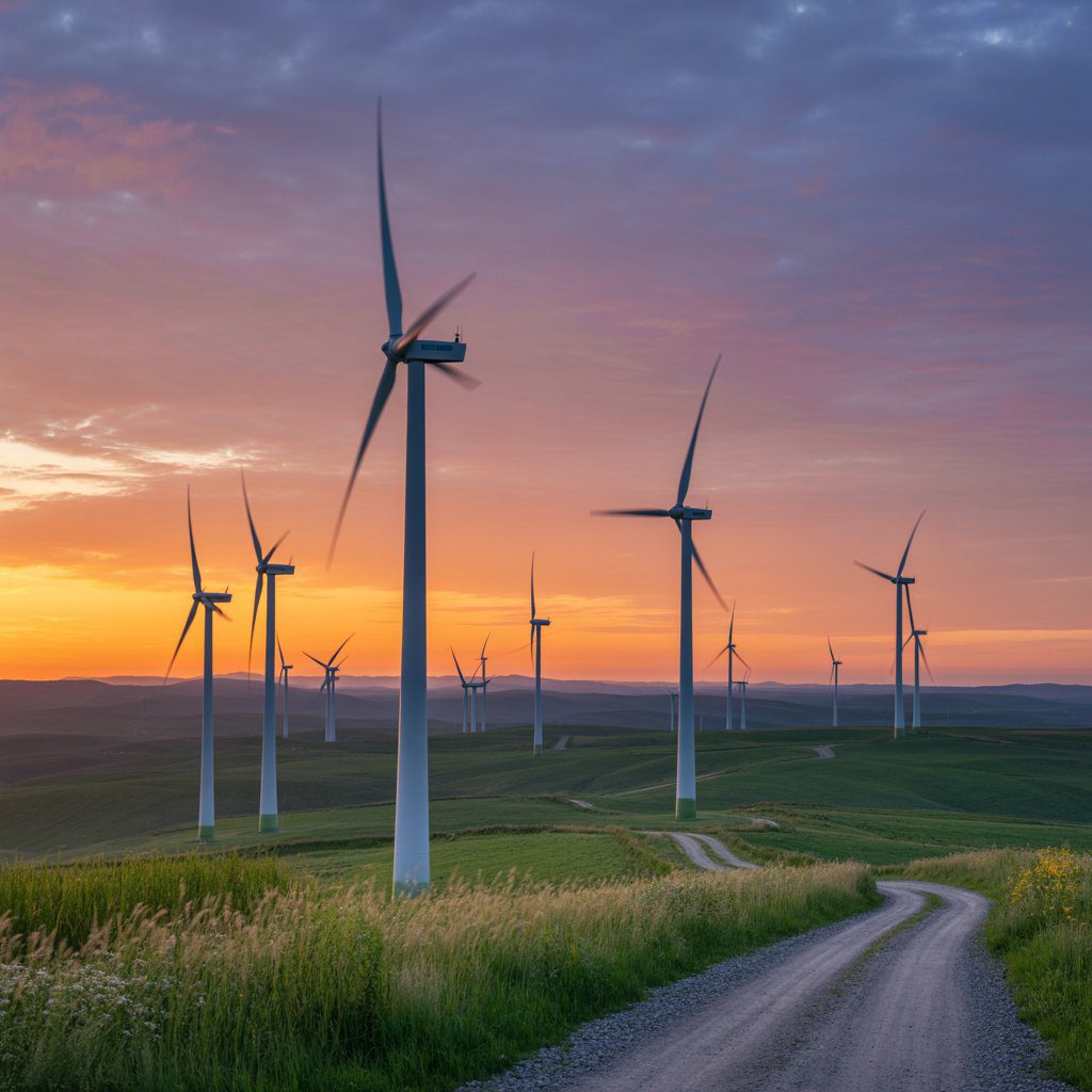 why invest in green energy blog windfarm image